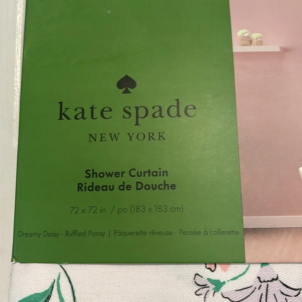 Kate Spade Floral Shower Curtain NEW WITH TAGS